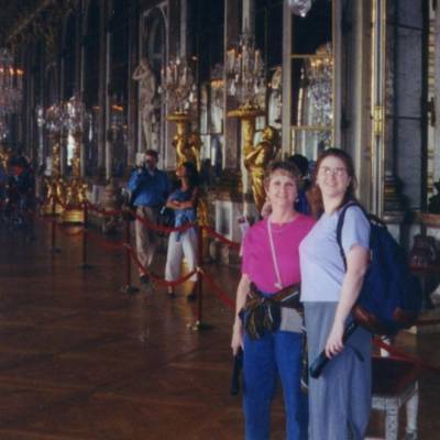 Amber and Martie in the Hall of Mirrors